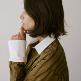 Jamie Haller - The Crosby Shirt in Goldenrod Stripe