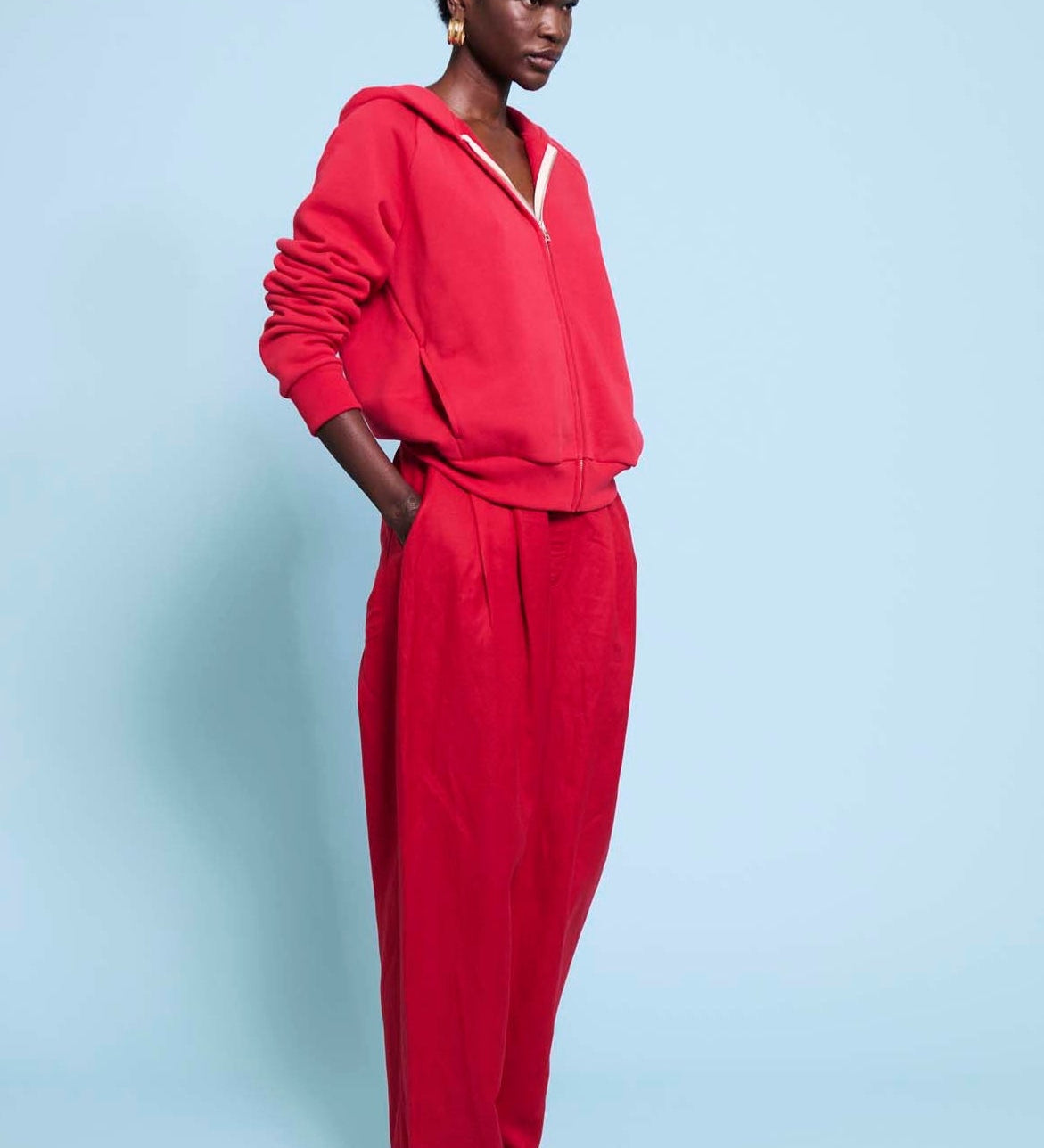 Jamie Haller - The Bird Hoodie in Red