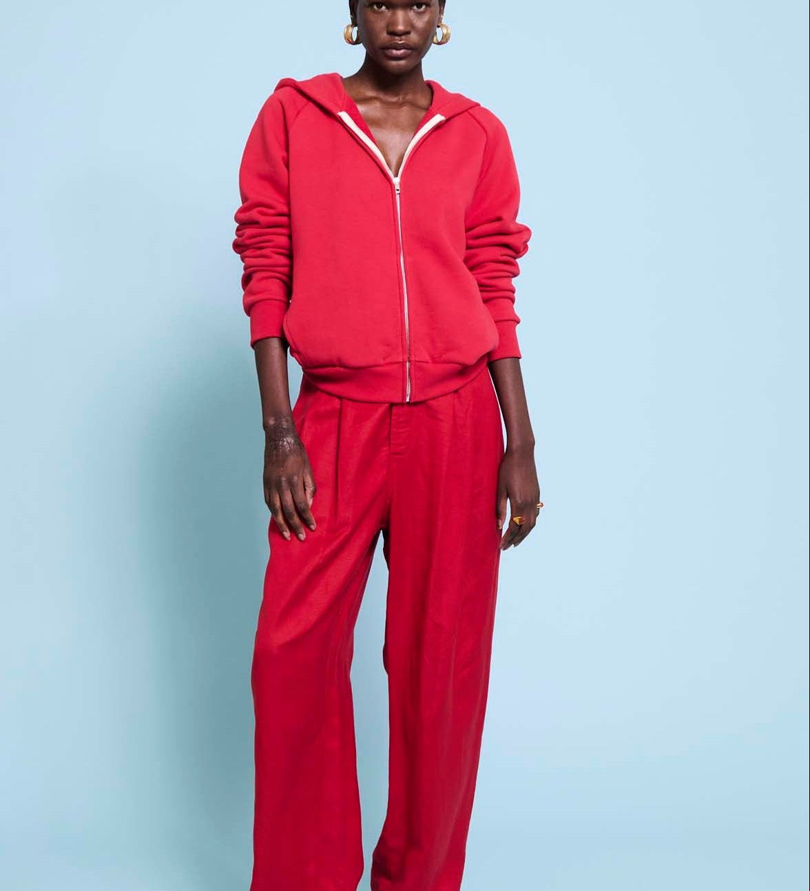 Jamie Haller - The Bird Hoodie in Red