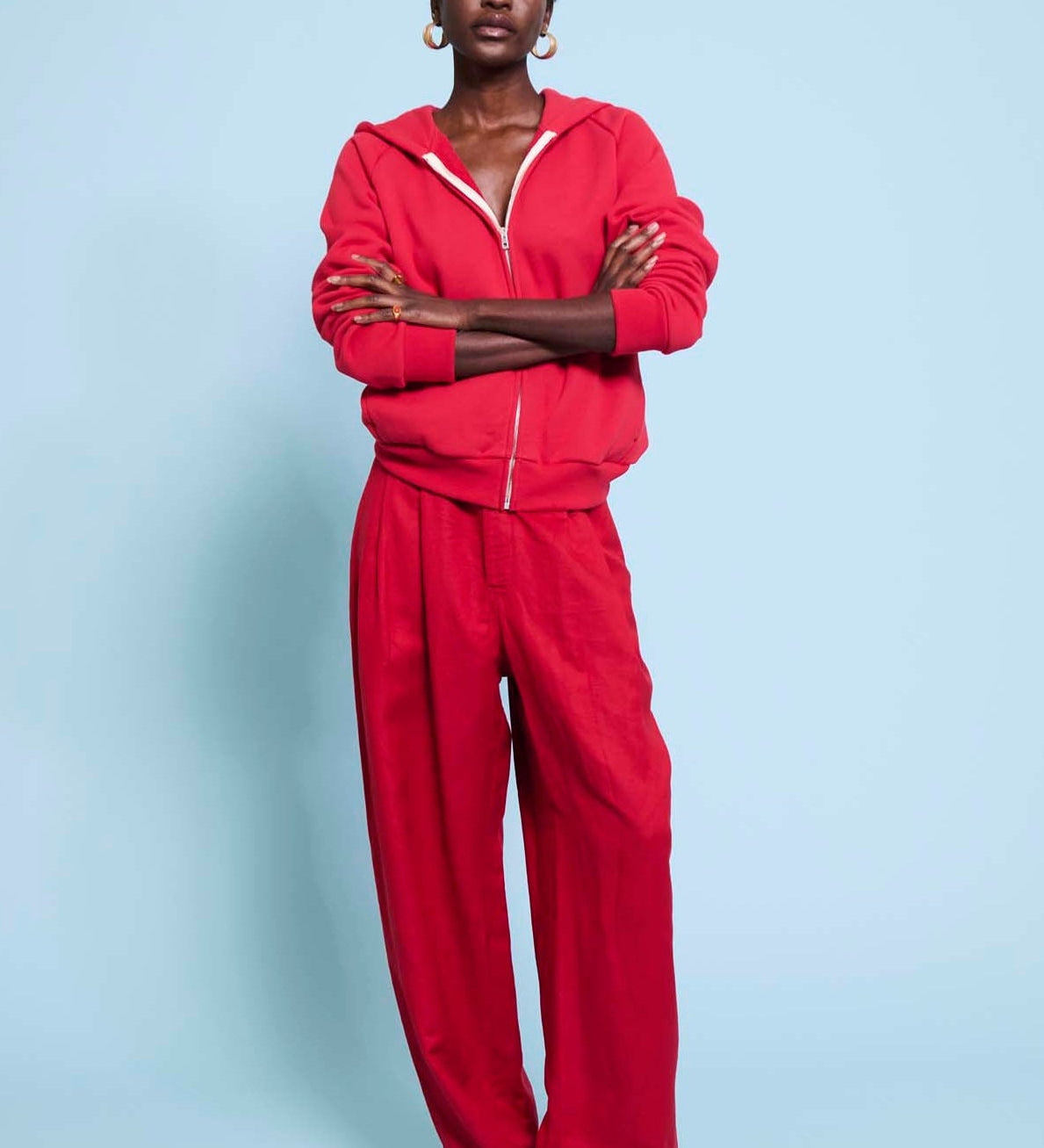 Jamie Haller - The Bird Hoodie in Red