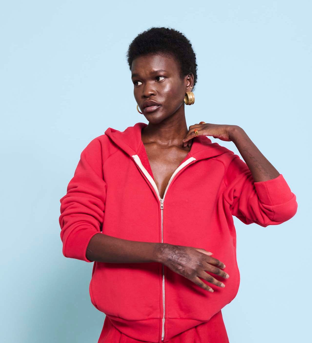 Jamie Haller - The Bird Hoodie in Red