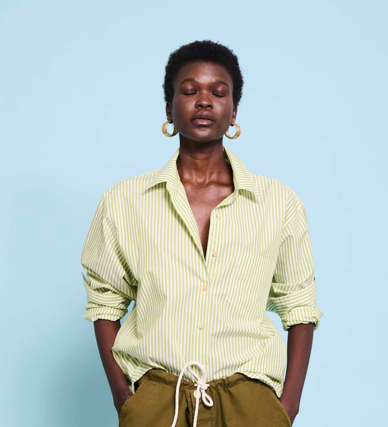 Jamie Haller - The Rope Tie Cargo Short in Khaki