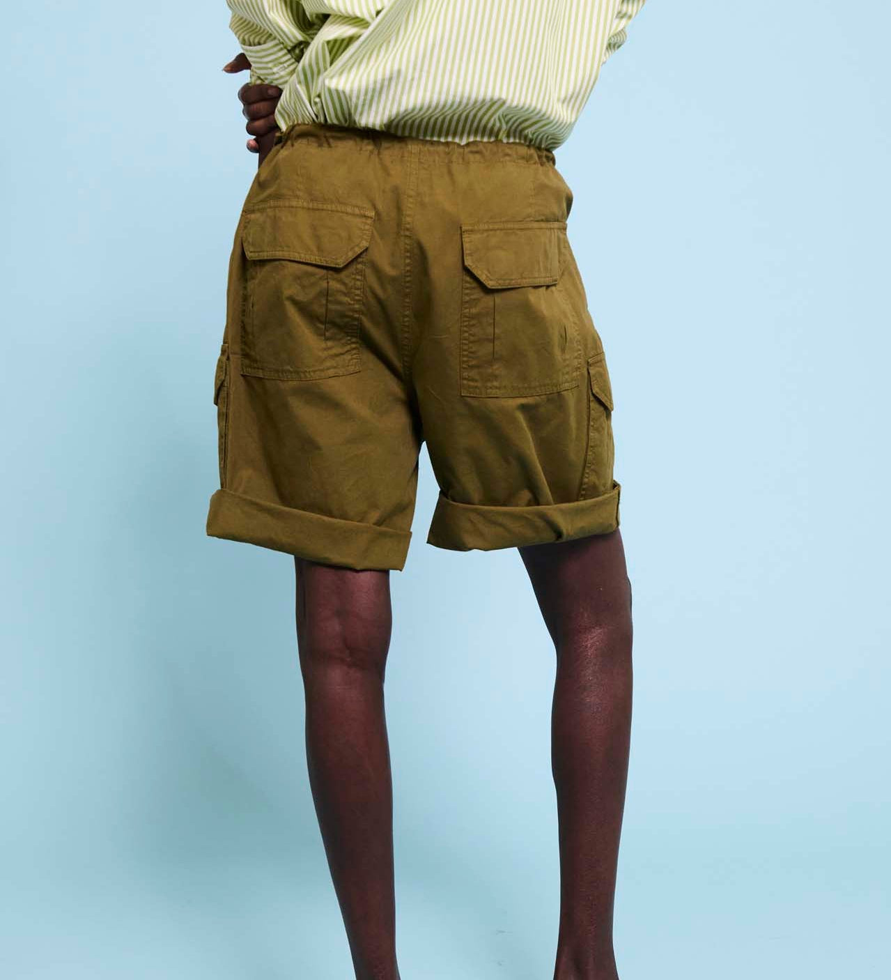 Jamie Haller - The Rope Tie Cargo Short in Khaki