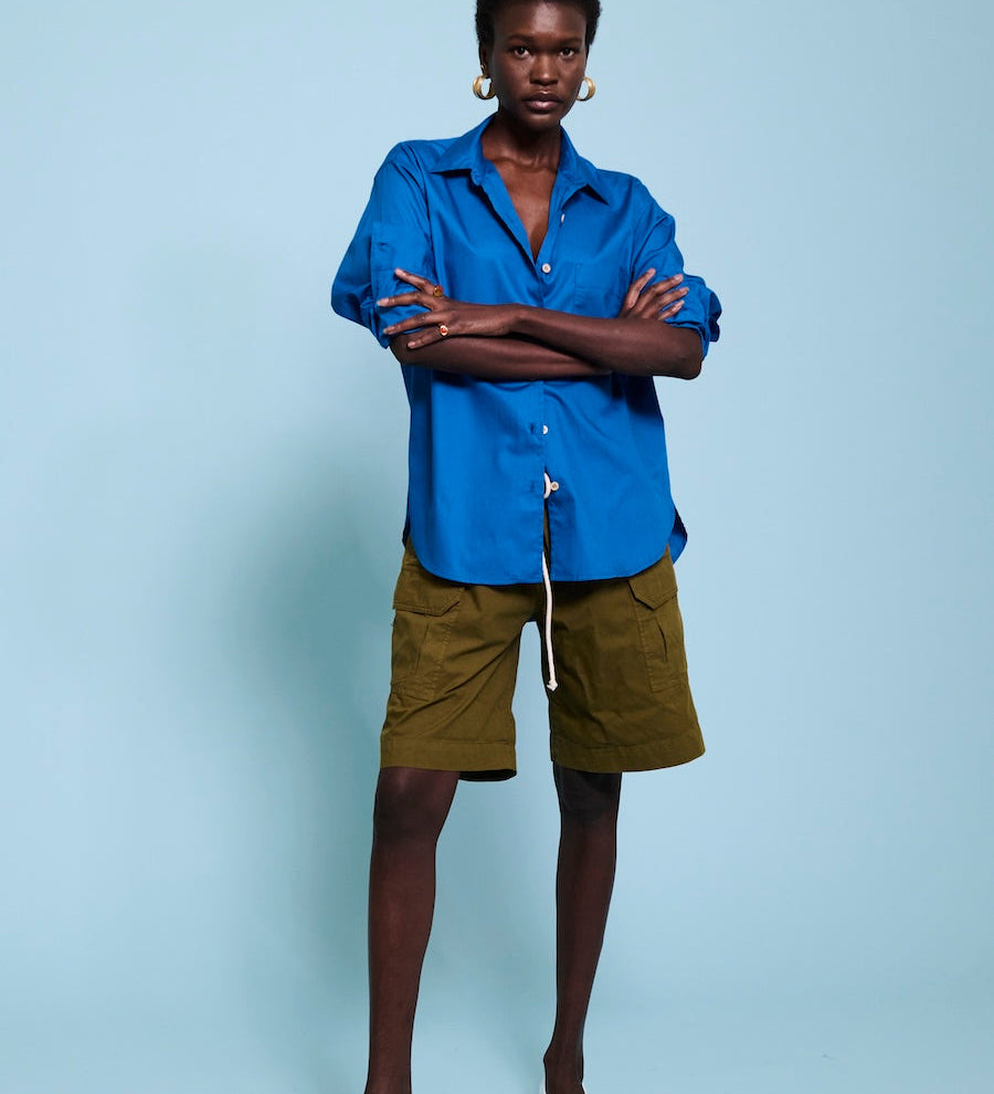 Jamie Haller - The Logo Weekend Shirt in Royal Blue