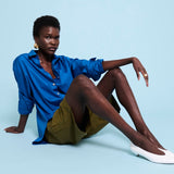 Jamie Haller - The Logo Weekend Shirt in Royal Blue