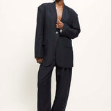 Jamie Haller - The Linen Oversized Blazer in Navy