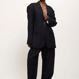 Jamie Haller - The Linen Oversized Blazer in Navy