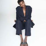Jamie Haller - The Linen Oversized Blazer in Navy