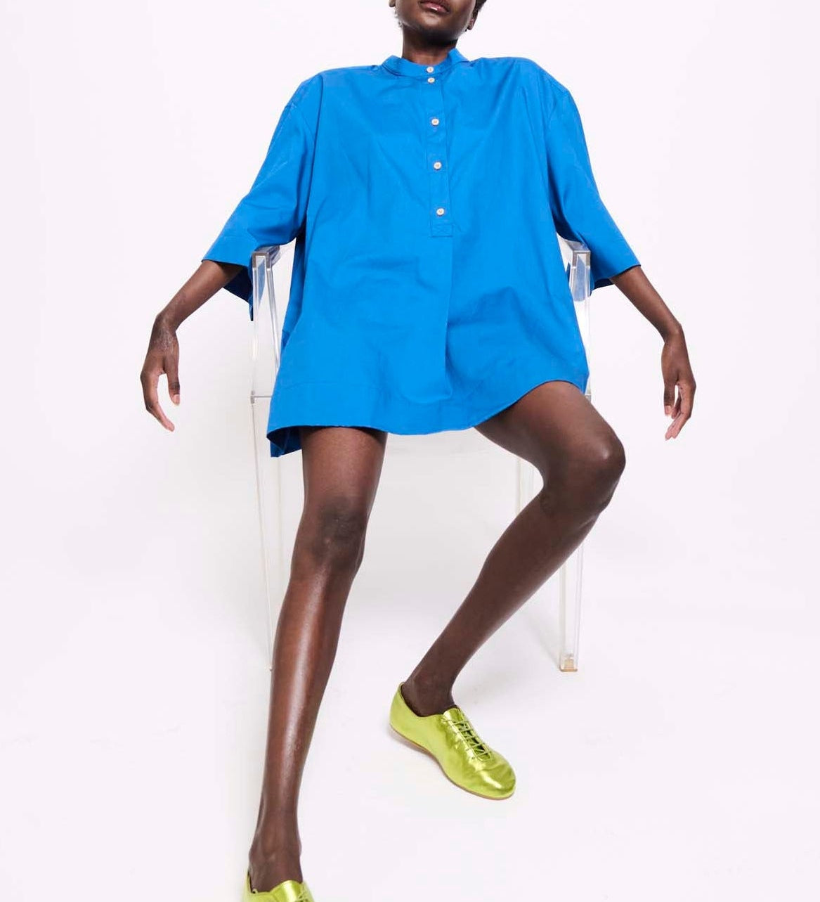 Jamie Haller - The Caftan Mini Dress in Royal Blue