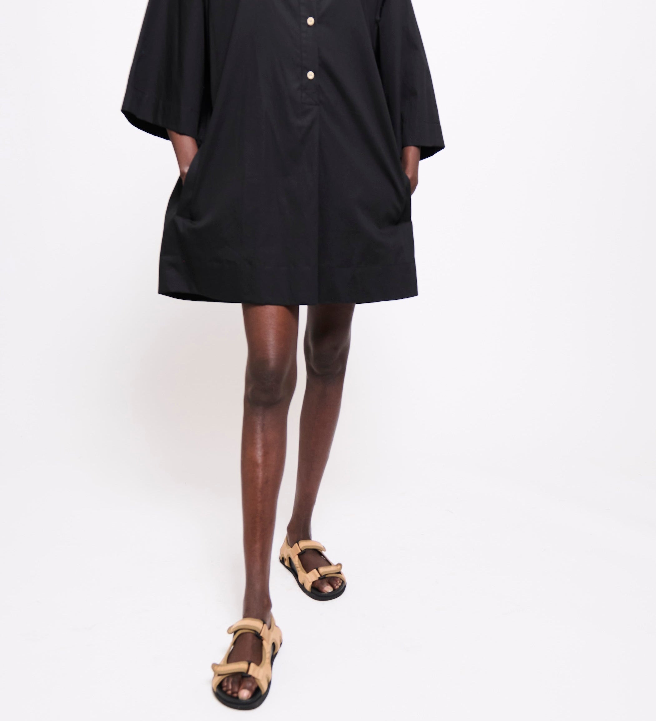 Jamie Haller - The Caftan Mini Dress in Black