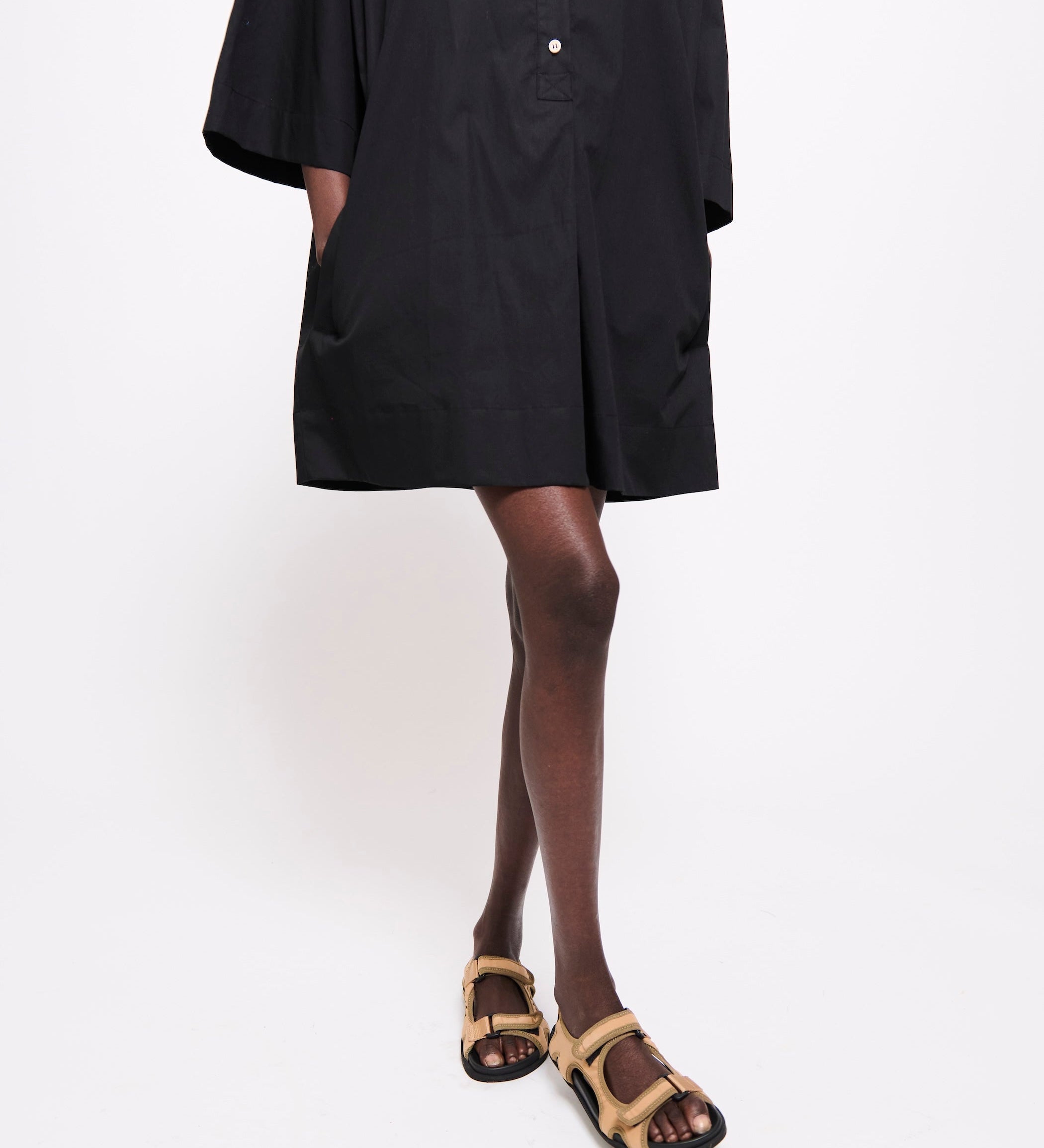 Jamie Haller - The Caftan Mini Dress in Black