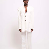 Jamie Haller - The Waist Tape Trouser in White
