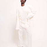 Jamie Haller - The Waist Tape Trouser in White