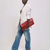Jamie Haller - The Document Clutch in Red Snake