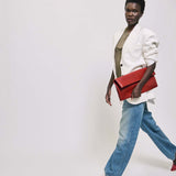 Jamie Haller - The Document Clutch in Red Snake