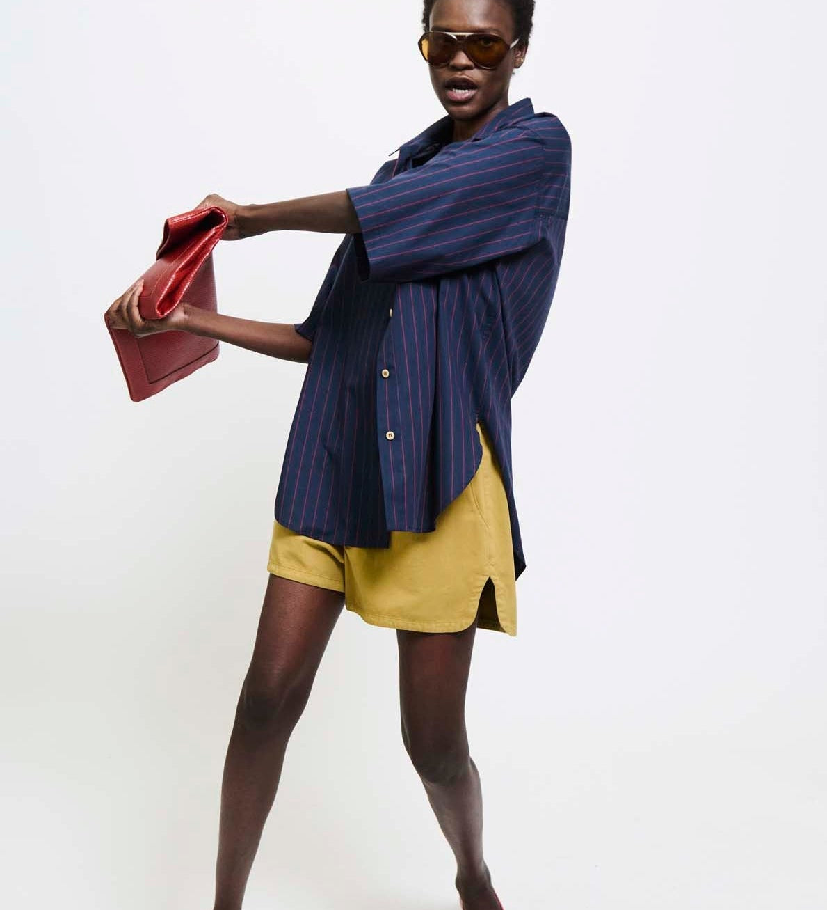 Jamie Haller - The Elbow Essential Shirt in Blue Red