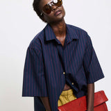 Jamie Haller - The Elbow Essential Shirt in Blue Red