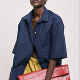 Jamie Haller - The Document Clutch in Red Snake