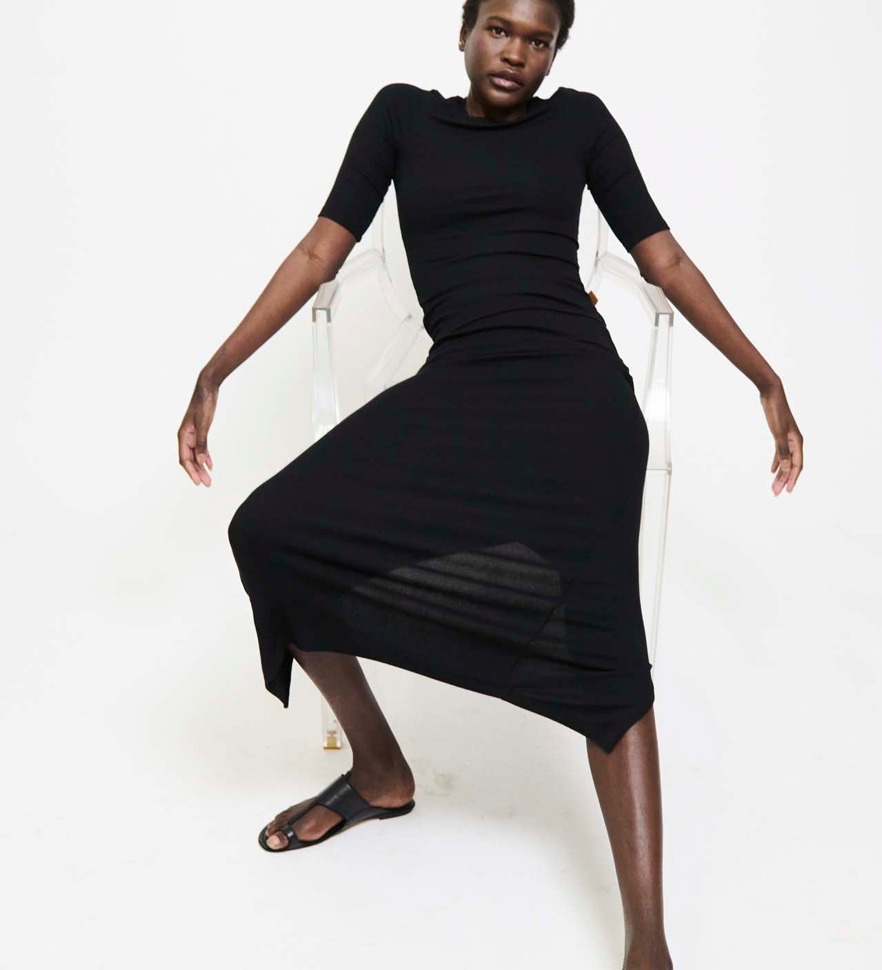 Jamie Haller - The Rib Pencil Skirt in Black