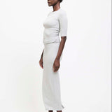 Jamie Haller - The Rib Pencil Skirt in Heather Grey