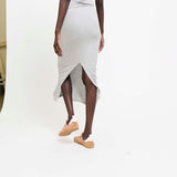 Jamie Haller - The Rib Pencil Skirt in Heather Grey