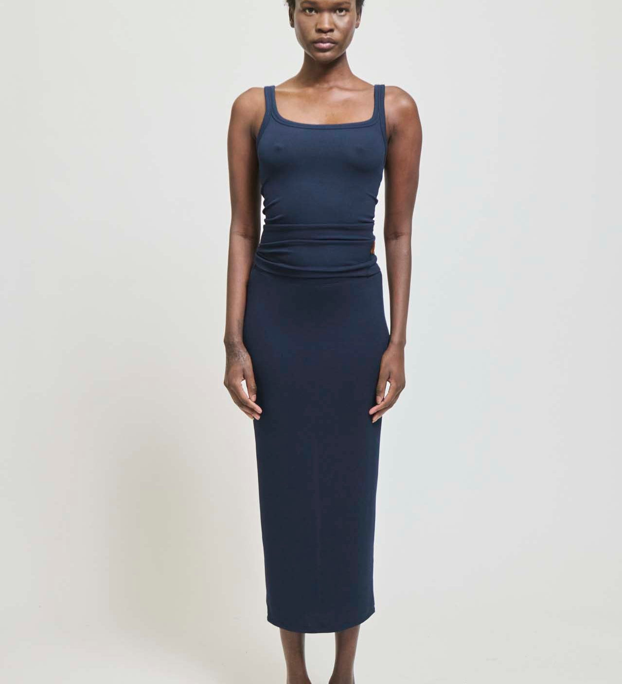 Jamie Haller - The Rib Pencil Skirt in Navy