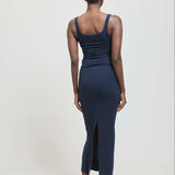 Jamie Haller - The Rib Pencil Skirt in Navy