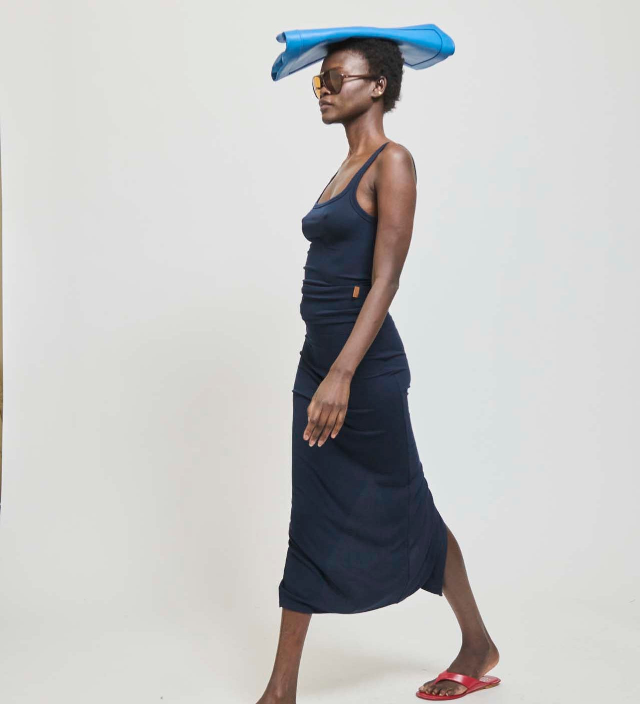 Jamie Haller - The Rib Pencil Skirt in Navy