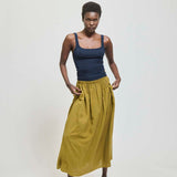 Jamie Haller - The Midi Swing Skirt in Avo