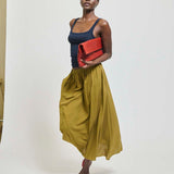 Jamie Haller - The Midi Swing Skirt in Avo