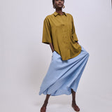 Jamie Haller - The Midi Swing Skirt in Sky Blue