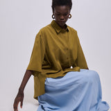 Jamie Haller - The Midi Swing Skirt in Sky Blue