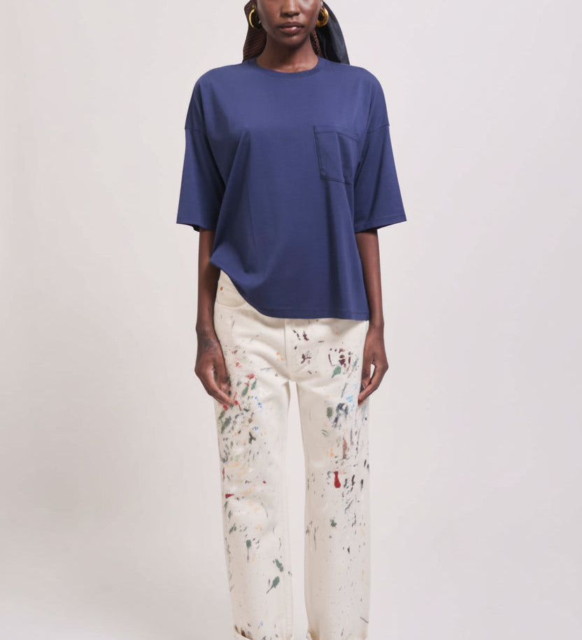 Jamie Haller - The Boxy Tee in Navy