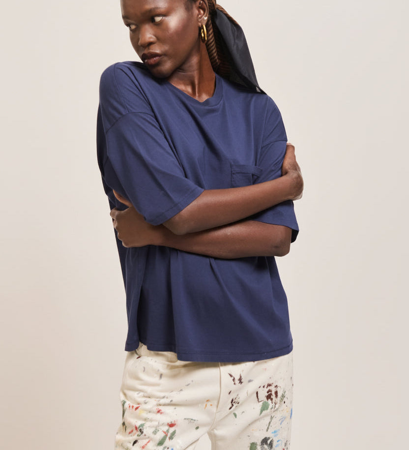 Jamie Haller - The Boxy Tee in Navy
