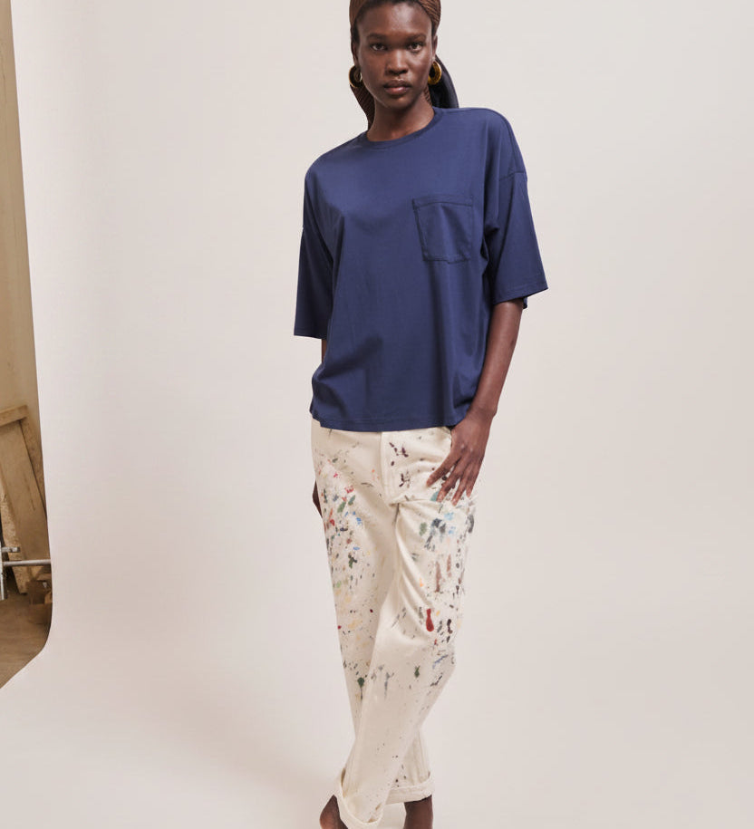 Jamie Haller - The Boxy Tee in Navy