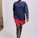 Jamie Haller - The High V Tee in Blue Stripe