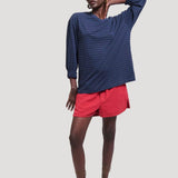 Jamie Haller - The High V Tee in Blue Stripe