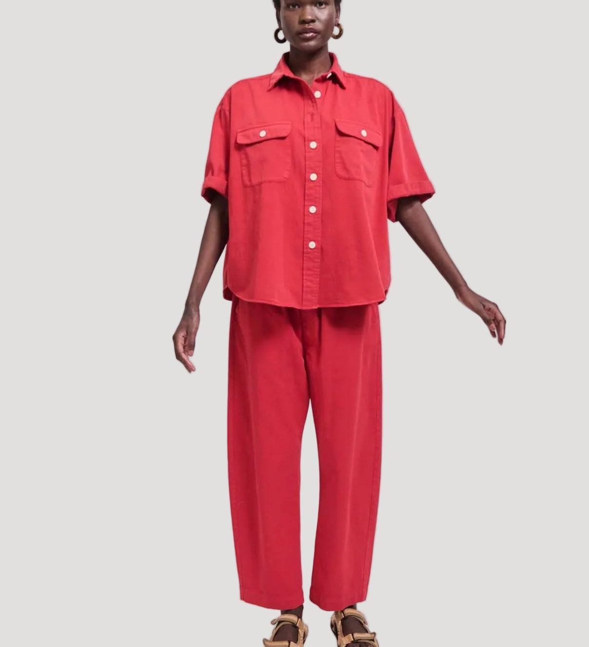 Jamie Haller - The Scout Shirt in Red