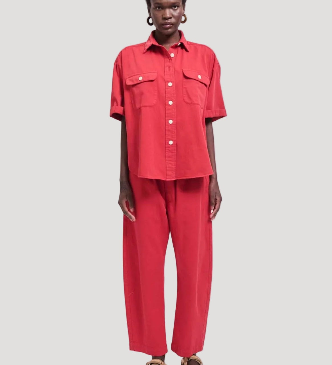 Jamie Haller - The Boxer Pant in Red
