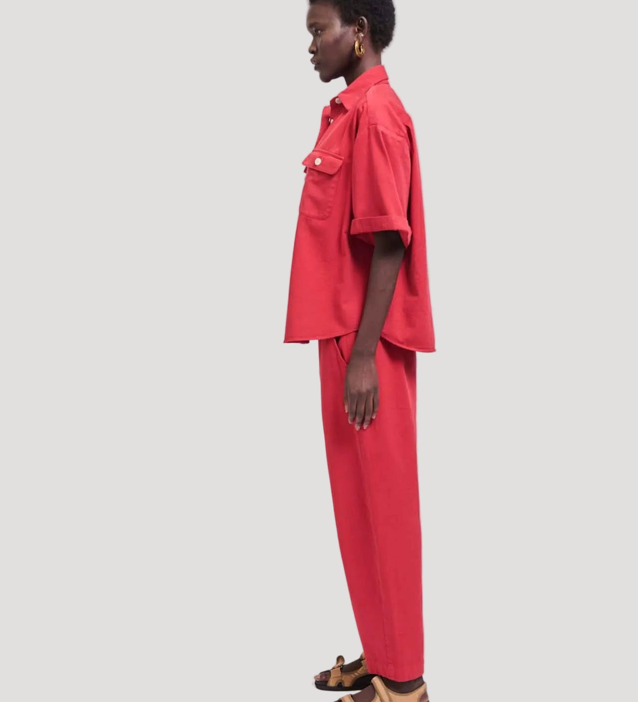 Jamie Haller - The Boxer Pant in Red