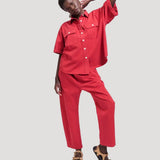 Jamie Haller - The Boxer Pant in Red