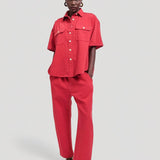 Jamie Haller - The Boxer Pant in Red