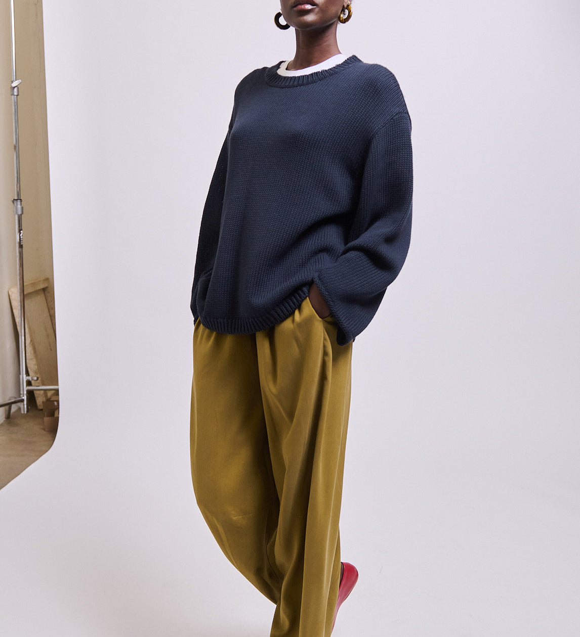 Jamie Haller - The Silk Arc Pant in Avo