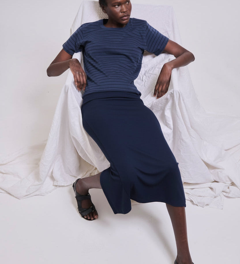 Jamie Haller - The Chameleon Tee in Blue Stripe