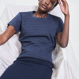 Jamie Haller - The Chameleon Tee in Blue Stripe