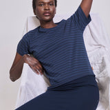 Jamie Haller - The Chameleon Tee in Blue Stripe