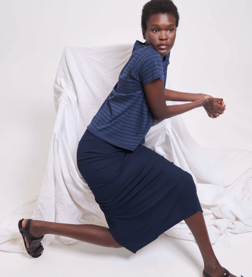 Jamie Haller - The Chameleon Tee in Blue Stripe