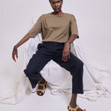 Jamie Haller - The Waist Tape Trouser in Navy