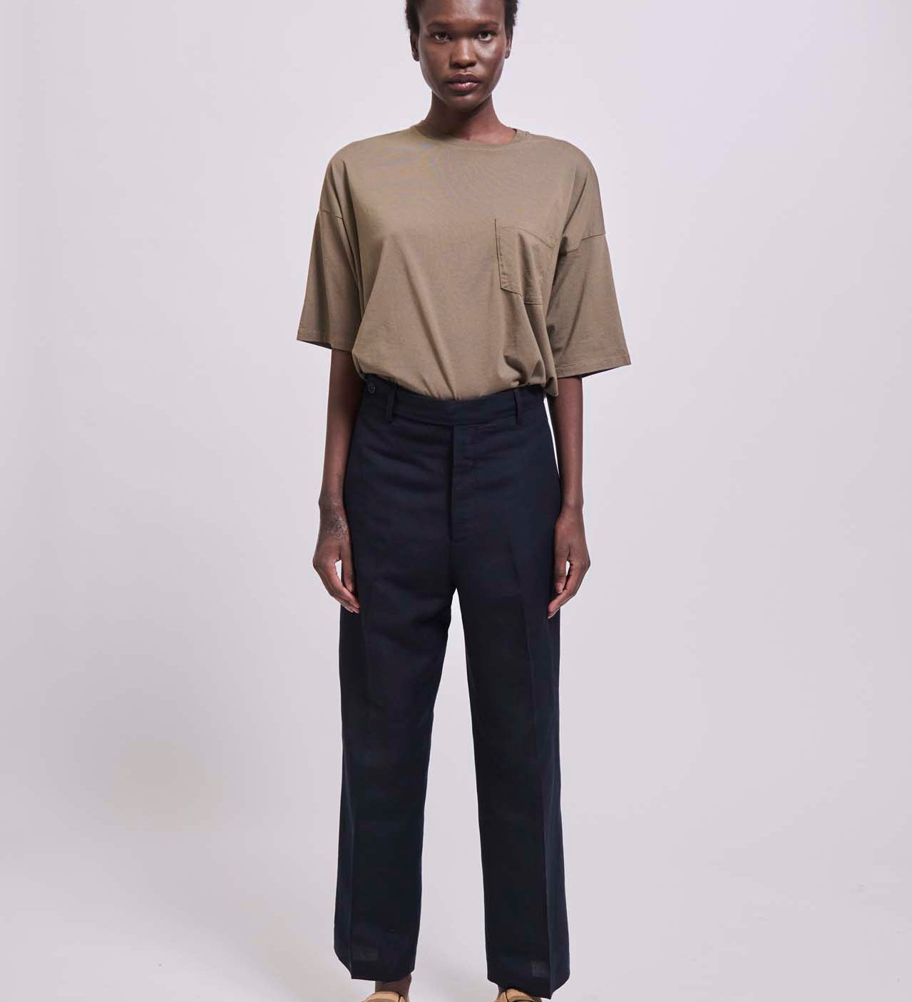 Jamie Haller - The Waist Tape Trouser in Navy