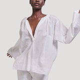 Jamie Haller - The Pascale Blouse in White